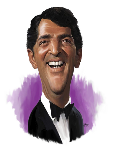 Cartoon: Dean Martin (medium) by rocksaw tagged dean,martin