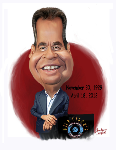 Cartoon: Dick Clark (medium) by rocksaw tagged clark,dick