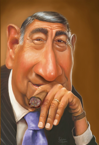 Cartoon: Howard Cosell (medium) by rocksaw tagged cosell