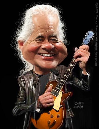 Cartoon: James Patrick Page (medium) by rocksaw tagged caricature,jimmy,page