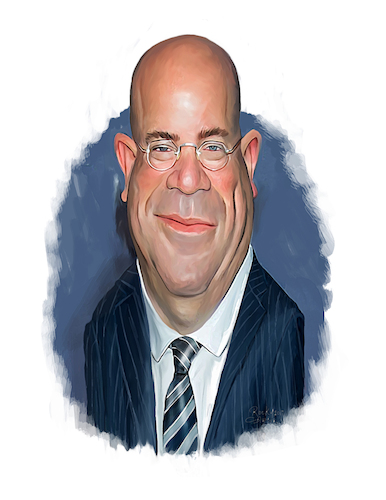 Cartoon: Jeff Zucker (medium) by rocksaw tagged jeff,zucker