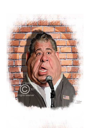 Cartoon: Joey Diaz (medium) by rocksaw tagged caricature,joey,diaz