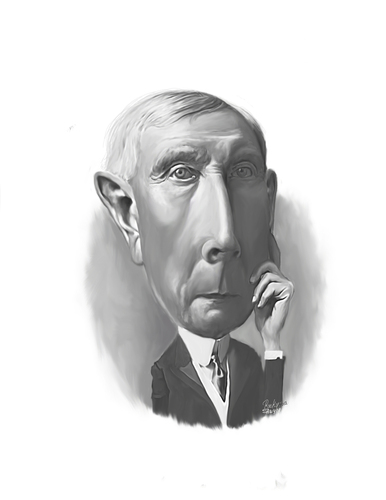 Cartoon: John D. Rockefeller (medium) by rocksaw tagged john,rockefeller