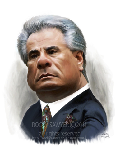 Cartoon: John Gotti caricature study (medium) by rocksaw tagged john,gotti,caricature,study