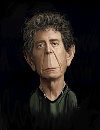 Cartoon: Lou Reed (medium) by rocksaw tagged lou,reed