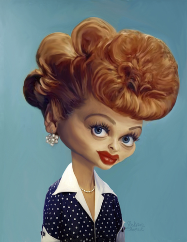 Cartoon: Lucille Ball (medium) by rocksaw tagged lucille,ball