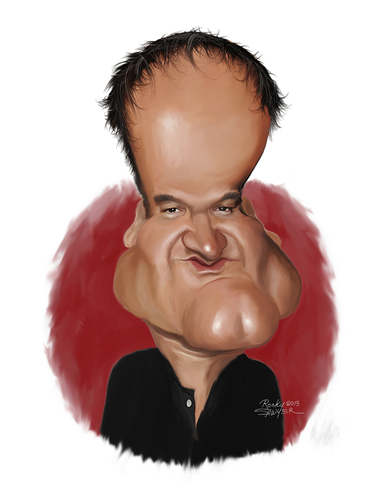 Cartoon: Quentin Taranti (medium) by rocksaw tagged quentin,taranti