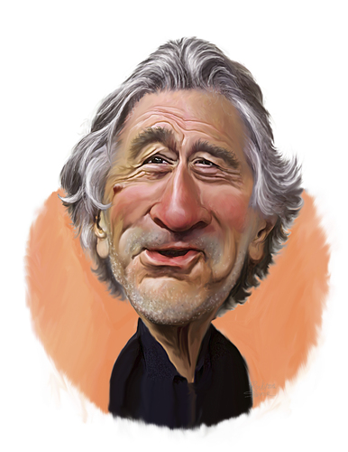 Cartoon: Robert De Niro (medium) by rocksaw tagged caricature,study,robert,de,niro