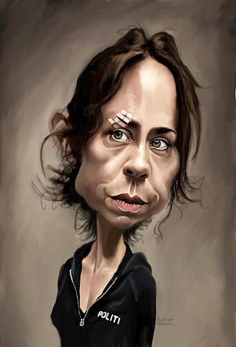 Cartoon: Sofie Grabol (medium) by rocksaw tagged sofie,grabol