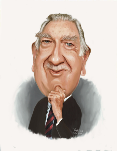 Cartoon: Walter Cronkite (medium) by rocksaw tagged walter,cronkite