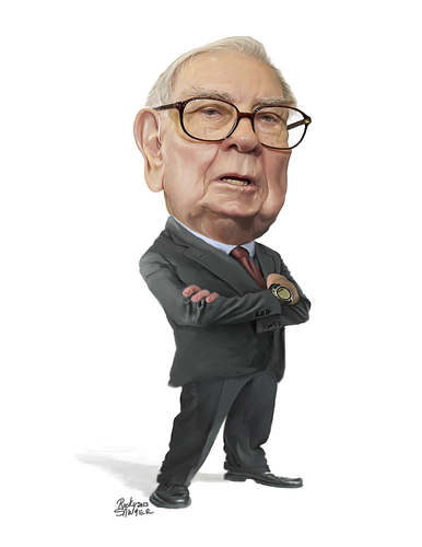 Warren Buffett By rocksaw | Famous People Cartoon | TOONPOOL