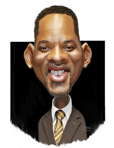 Cartoon: Will Smith (medium) by rocksaw tagged will,smith