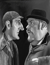 Cartoon: Holmes And Watson (small) by rocksaw tagged holmes,and,watson,caricature