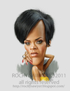 Cartoon: Robyn Rihanna Fenty (small) by rocksaw tagged robyn rihanna fenty