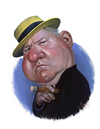 Cartoon: W.C. Fields (small) by rocksaw tagged wc,fields