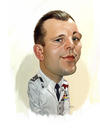 Cartoon: Yuri Alekseyevich Gagarin (small) by rocksaw tagged caricature,study,yuri,gagarin