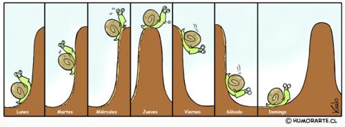 Cartoon: Semana (medium) by Karlo tagged semana,tira,caracol,dias
