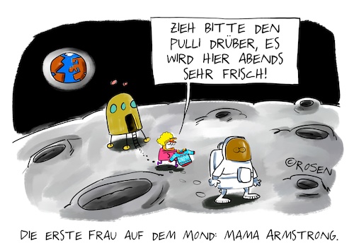 Die erste Frau auf dem Mond