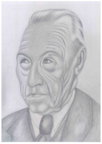 Cartoon: Konrad Adenauer (medium) by FMWalter tagged konrad,adenauer,brd,bundesrepublik,deutschland