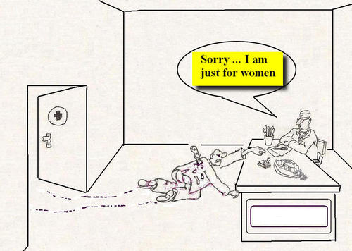 Cartoon: Gynecologist (medium) by k962 tagged naskov,kostadin
