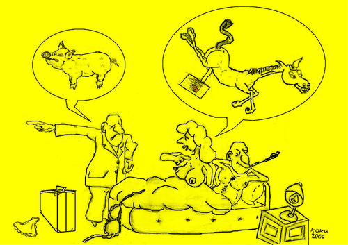 Cartoon: Pig ... no no horse (medium) by k962 tagged no,naskov,kostadin