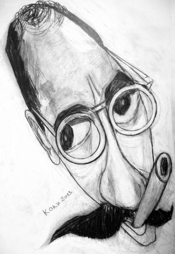 Cartoon: Groucho Marx (medium) by Kostadin tagged film,actor