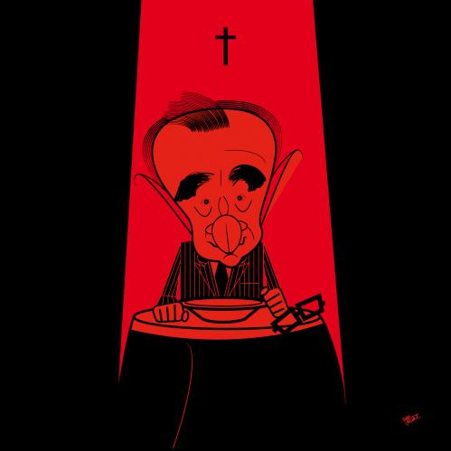 Cartoon: Martin Scorsese (medium) by Michele Rocchetti tagged matin,scorsese,director,caricature,gangster
