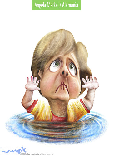 Cartoon: angela merkel (medium) by allan mcdonald tagged alemania