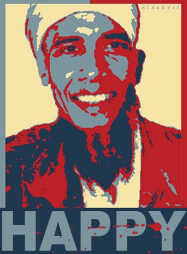 Cartoon: barack osama (medium) by allan mcdonald tagged humor,grafico