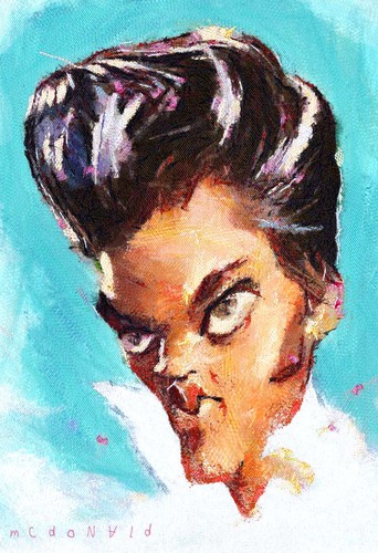 Cartoon: ELVIS PRESLEY (medium) by allan mcdonald tagged el,rey,vive