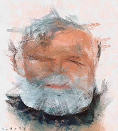 Cartoon: ernest hemingway (medium) by allan mcdonald tagged premio,nobel