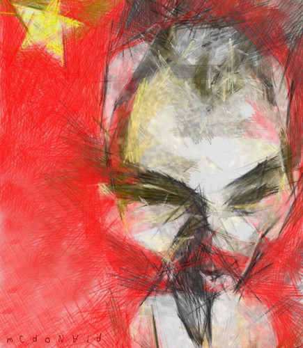 Cartoon: HO CHI MINH (medium) by allan mcdonald tagged vietnam