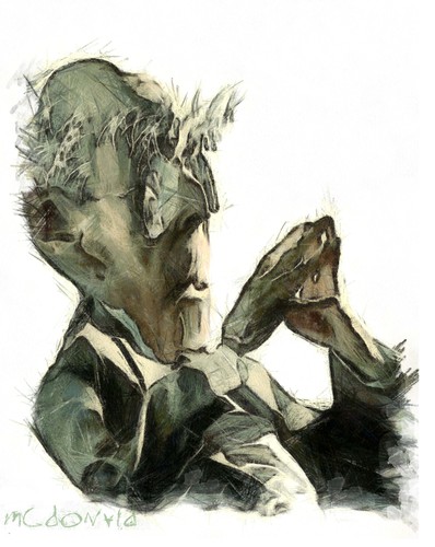 Cartoon: JOSE SARAMAGO (medium) by allan mcdonald tagged escritor,premio,nobel