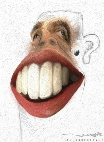 Cartoon: OBAMA (medium) by allan mcdonald tagged unidos,estados,presidente