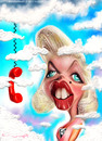 Cartoon: MARILYN MONROE (small) by allan mcdonald tagged cine