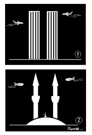 Cartoon: 11 SEPTEMBER !.. (medium) by ismail dogan tagged 11,september