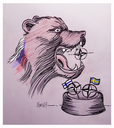 Cartoon: Anger (medium) by ismail dogan tagged nato