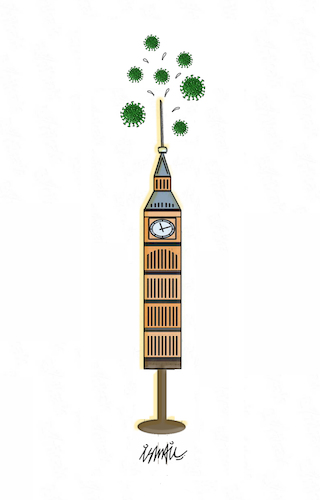 Cartoon: BIG BEN (medium) by ismail dogan tagged big,ben