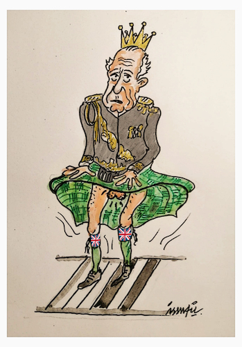 Cartoon: Charles III (medium) by ismail dogan tagged charles,iii