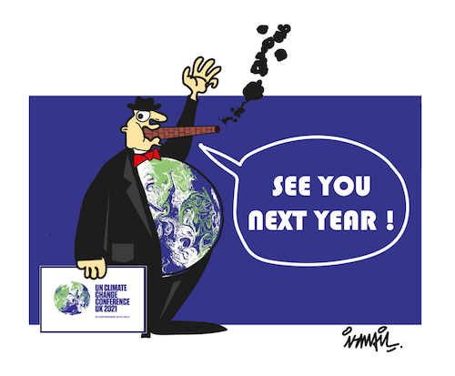 Cartoon: COP26 (medium) by ismail dogan tagged cop26