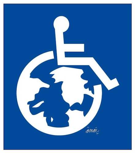 Cartoon: Disabled (medium) by ismail dogan tagged disabled