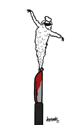 Cartoon: Feast of Sacrifice (medium) by ismail dogan tagged feast,of,sacrifice