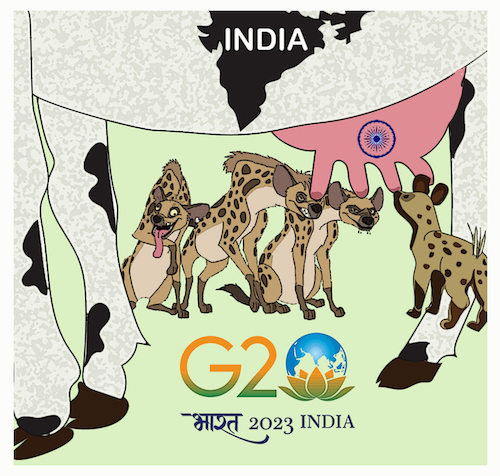 Cartoon: G20 India (medium) by ismail dogan tagged g20,2023,india