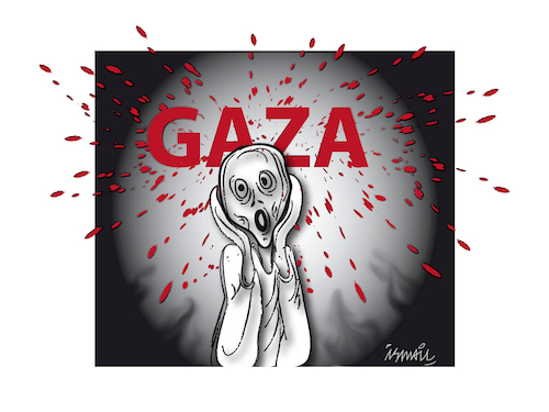Cartoon: Gaza (medium) by ismail dogan tagged gaza