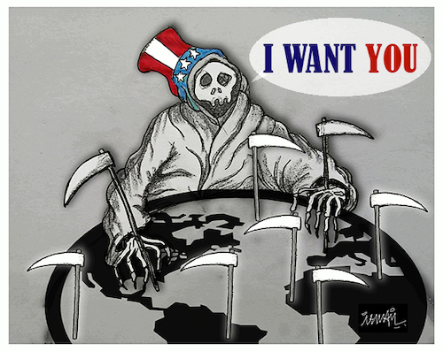 Cartoon: I Want you (medium) by ismail dogan tagged usa