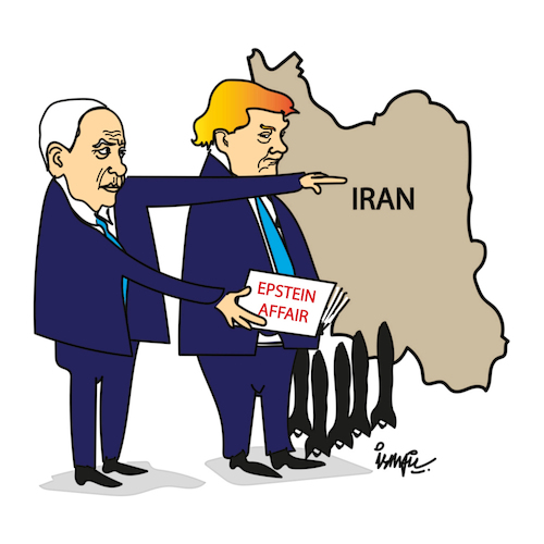 Cartoon: Iran War (medium) by ismail dogan tagged iran,war