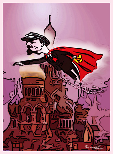 Cartoon: LENIN !... (medium) by ismail dogan tagged lenin