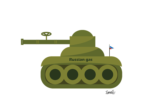 Cartoon: lethal wiepon (medium) by ismail dogan tagged russian,gas