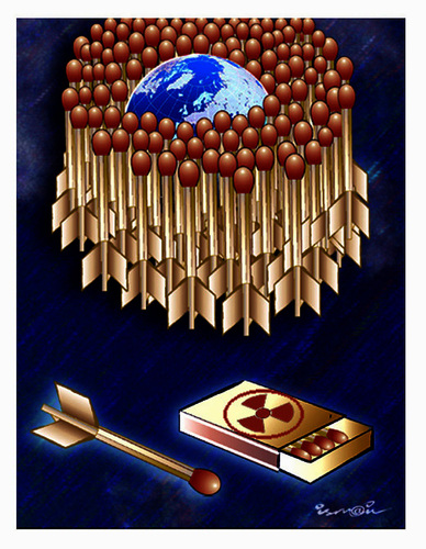 Cartoon: MATCHES !.. (medium) by ismail dogan tagged nuclear