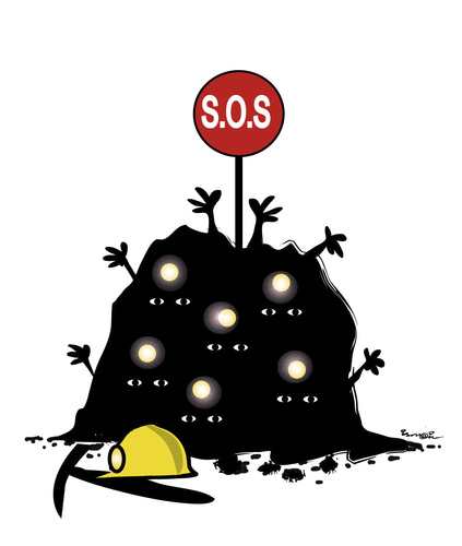 Cartoon: MINERS !.. (medium) by ismail dogan tagged minors